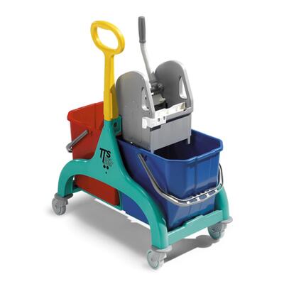 Nick - 50 L Trolley-Green Colour W/ Plastic Handle